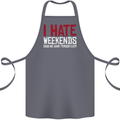 Weekends Funny Beer Alcohol Camping Cycling Cotton Apron 100% Organic Steel