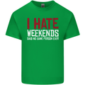 Weekends Funny Beer Alcohol Camping Cycling Kids T-Shirt Childrens Irish Green