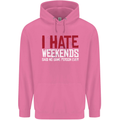 Weekends Funny Beer Alcohol Camping Cycling Mens 80% Cotton Hoodie Azelea