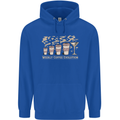 Weekly Coffee To Alcohol Evolution Wine Childrens Kids Hoodie Royal Blue