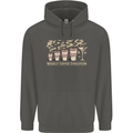 Weekly Coffee To Alcohol Evolution Wine Childrens Kids Hoodie Storm Grey