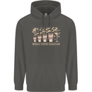 Weekly Coffee To Alcohol Evolution Wine Childrens Kids Hoodie Storm Grey