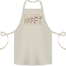 Weekly Coffee To Alcohol Evolution Wine Cotton Apron 100% Organic Natural