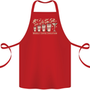 Weekly Coffee To Alcohol Evolution Wine Cotton Apron 100% Organic Red