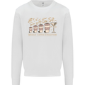 Weekly Coffee To Alcohol Evolution Wine Kids Sweatshirt Jumper White