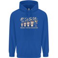Weekly Coffee To Alcohol Evolution Wine Mens 80% Cotton Hoodie Royal Blue