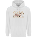 Weekly Coffee To Alcohol Evolution Wine Mens 80% Cotton Hoodie White