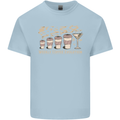 Weekly Coffee To Alcohol Evolution Wine Mens Cotton T-Shirt Tee Top Light Blue