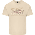 Weekly Coffee To Alcohol Evolution Wine Mens Cotton T-Shirt Tee Top Natural