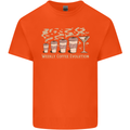 Weekly Coffee To Alcohol Evolution Wine Mens Cotton T-Shirt Tee Top Orange