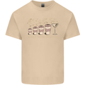 Weekly Coffee To Alcohol Evolution Wine Mens Cotton T-Shirt Tee Top Sand