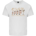 Weekly Coffee To Alcohol Evolution Wine Mens Cotton T-Shirt Tee Top White