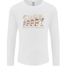 Weekly Coffee To Alcohol Evolution Wine Mens Long Sleeve T-Shirt White
