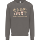 Weekly Coffee To Alcohol Evolution Wine Mens Sweatshirt Jumper Charcoal
