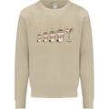 Weekly Coffee To Alcohol Evolution Wine Mens Sweatshirt Jumper Sand