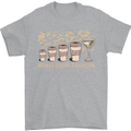 Weekly Coffee To Alcohol Evolution Wine Mens T-Shirt 100% Cotton Sports Grey