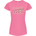 Weekly Coffee To Alcohol Evolution Wine Womens Petite Cut T-Shirt Azalea
