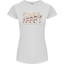 Weekly Coffee To Alcohol Evolution Wine Womens Petite Cut T-Shirt White