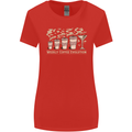 Weekly Coffee To Alcohol Evolution Wine Womens Wider Cut T-Shirt Red