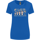 Weekly Coffee To Alcohol Evolution Wine Womens Wider Cut T-Shirt Royal Blue