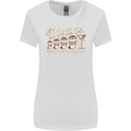 Weekly Coffee To Alcohol Evolution Wine Womens Wider Cut T-Shirt White
