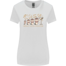 Weekly Coffee To Alcohol Evolution Wine Womens Wider Cut T-Shirt White