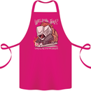 Welding Joke All the Good Ones Argon Welder Cotton Apron 100% Organic Pink