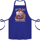 Welding Joke All the Good Ones Argon Welder Cotton Apron 100% Organic Royal Blue