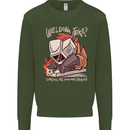 Welding Joke All the Good Ones Argon Welder Kids Sweatshirt Jumper Forest Green