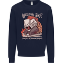 Welding Joke All the Good Ones Argon Welder Kids Sweatshirt Jumper Navy Blue