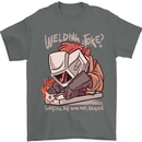 Welding Joke All the Good Ones Argon Welder Mens T-Shirt Cotton Gildan Charcoal