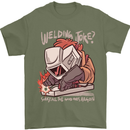 Welding Joke All the Good Ones Argon Welder Mens T-Shirt Cotton Gildan Military Green