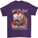 Welding Joke All the Good Ones Argon Welder Mens T-Shirt Cotton Gildan Purple