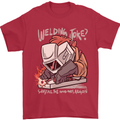 Welding Joke All the Good Ones Argon Welder Mens T-Shirt Cotton Gildan Red