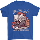 Welding Joke All the Good Ones Argon Welder Mens T-Shirt Cotton Gildan Royal Blue