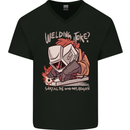 Welding Joke All the Good Ones Argon Welder Mens V-Neck Cotton T-Shirt Black