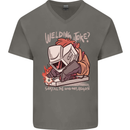 Welding Joke All the Good Ones Argon Welder Mens V-Neck Cotton T-Shirt Charcoal