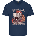 Welding Joke All the Good Ones Argon Welder Mens V-Neck Cotton T-Shirt Navy Blue