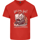 Welding Joke All the Good Ones Argon Welder Mens V-Neck Cotton T-Shirt Red