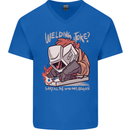 Welding Joke All the Good Ones Argon Welder Mens V-Neck Cotton T-Shirt Royal Blue