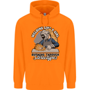 Welding Like a Girl Funny Welder Childrens Kids Hoodie Orange