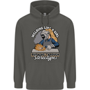 Welding Like a Girl Funny Welder Childrens Kids Hoodie Storm Grey