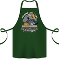 Welding Like a Girl Funny Welder Cotton Apron 100% Organic Forest Green
