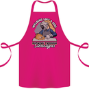 Welding Like a Girl Funny Welder Cotton Apron 100% Organic Pink