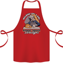 Welding Like a Girl Funny Welder Cotton Apron 100% Organic Red