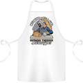 Welding Like a Girl Funny Welder Cotton Apron 100% Organic White