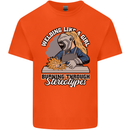 Welding Like a Girl Funny Welder Kids T-Shirt Childrens Orange