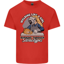 Welding Like a Girl Funny Welder Kids T-Shirt Childrens Red