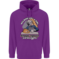 Welding Like a Girl Funny Welder Mens 80% Cotton Hoodie Purple