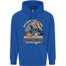 Welding Like a Girl Funny Welder Mens 80% Cotton Hoodie Royal Blue